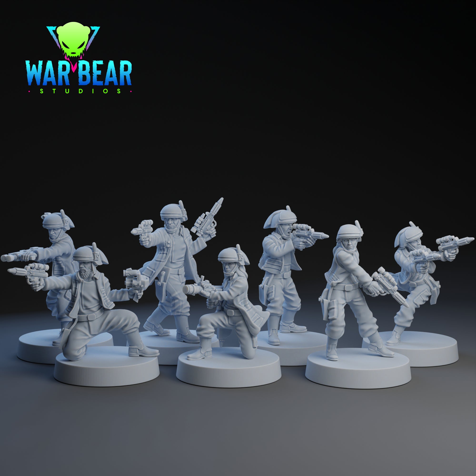 Alliance Fleet Soldiers | War Bear Studios | 1:48 Scale | 35mm | DnD, Pathfinder, TTRPG