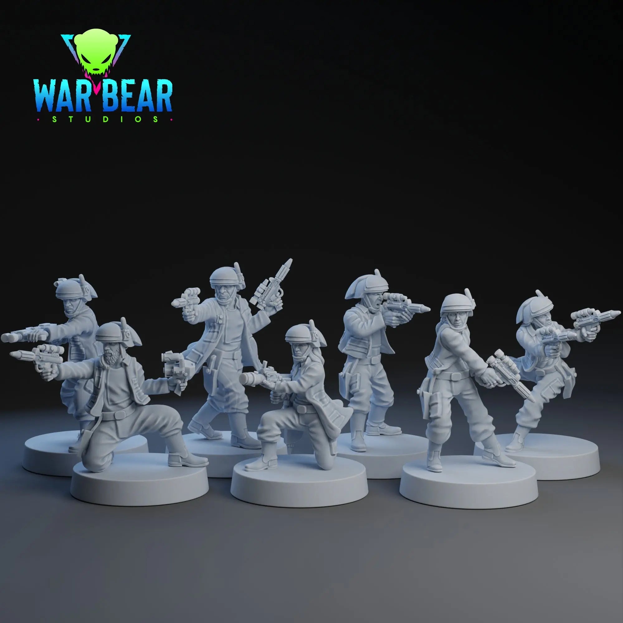 Soldats de la flotte de l'Alliance | Studios d'ours de guerre | Échelle 1:48 | 35mm | D&amp;D, Pathfinder, TTRPG