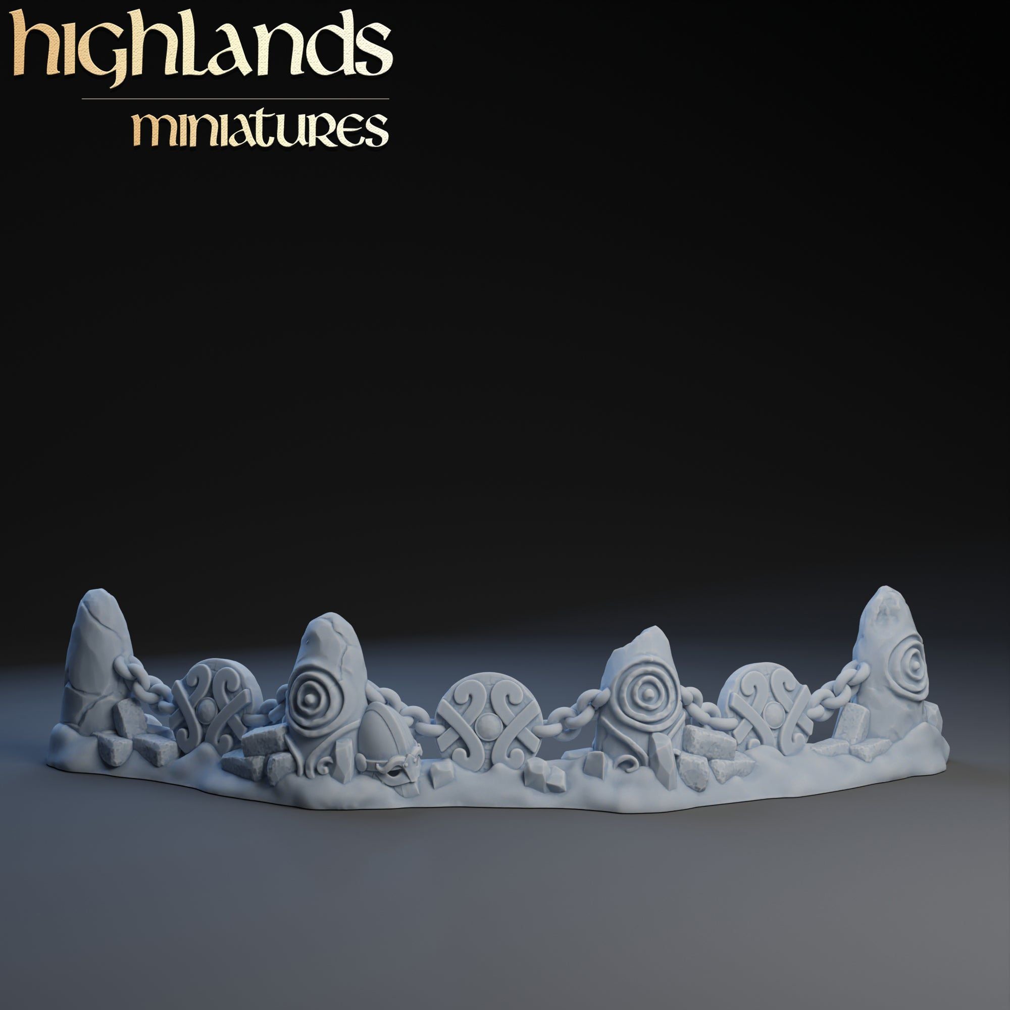 Artillery Barricade | Highlands Miniatures | 32mm