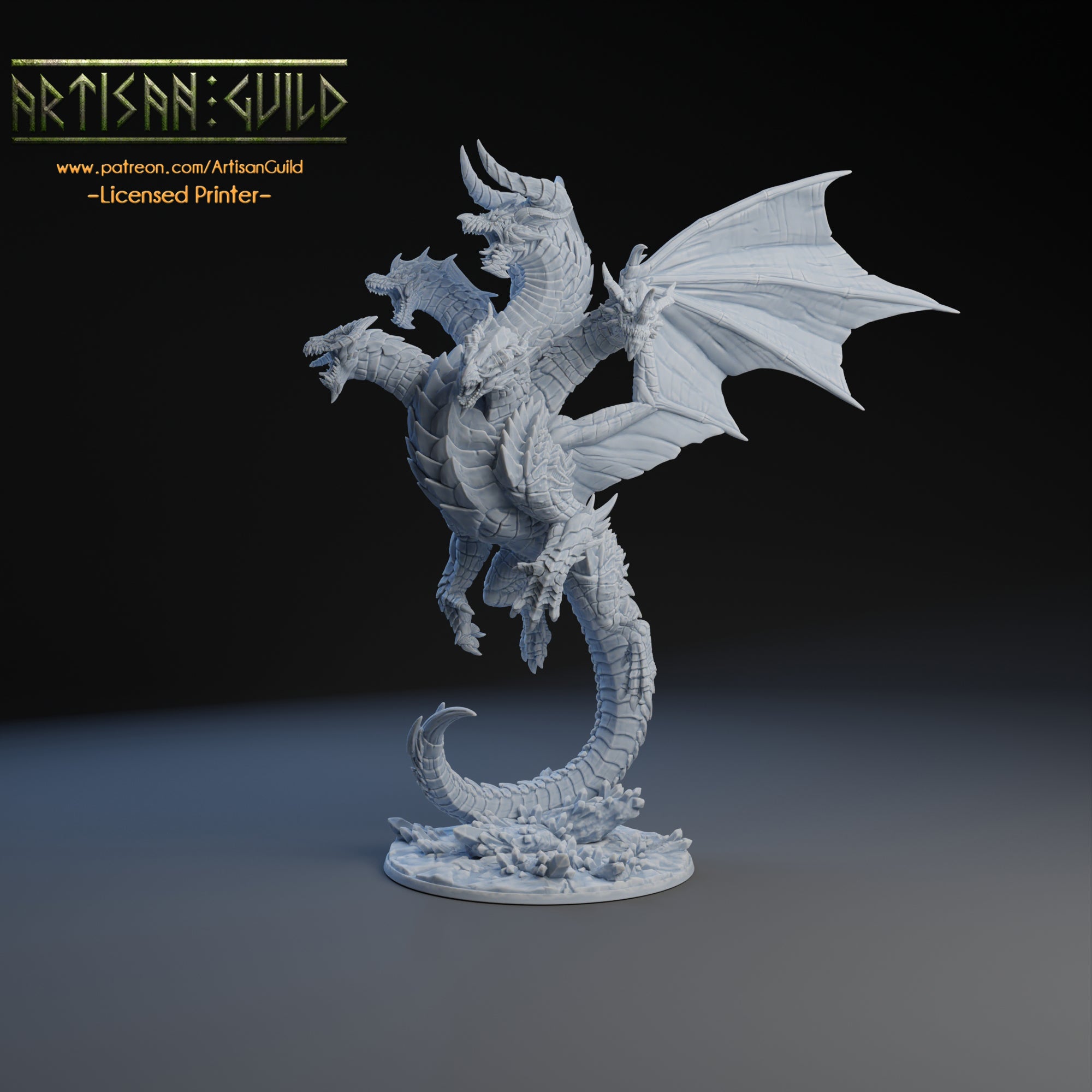Azgrathok - Chaos Dragonlord | Artisan Guild | 32mm | DnD, Pathfinder, TTRPG