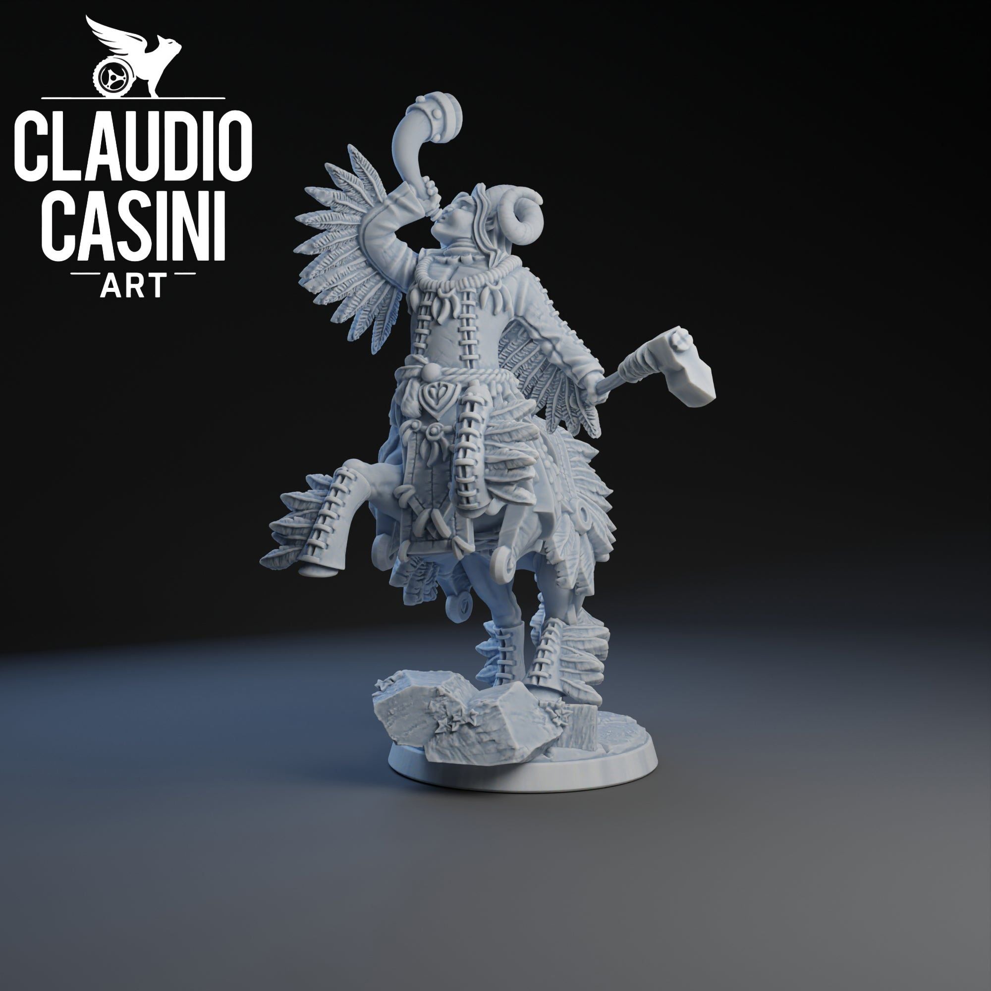 Centaur Bard ‧ Claudio Casini Art ‧ 32mm