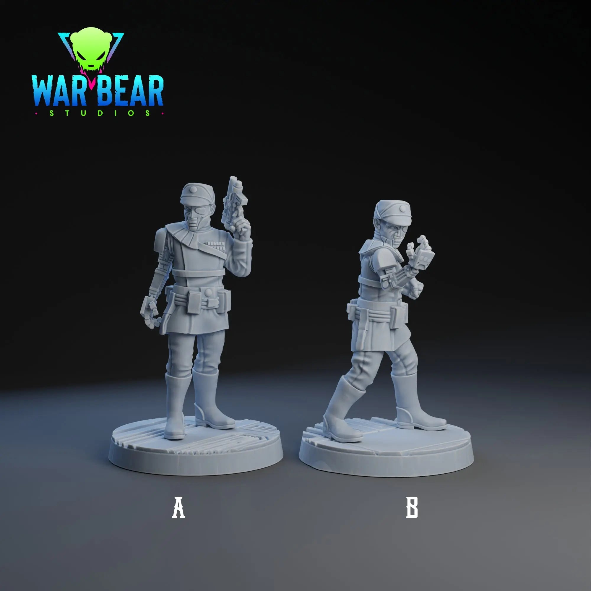 Cyborg Admiral | War Bear Studios | 1:48 Scale | 35mm | DnD, Pathfinder, TTRPG