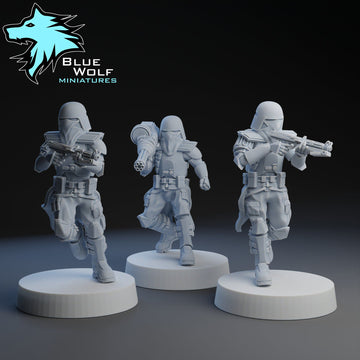 Galactic Elite Marines | 3 Varianten | Blue Wolf Miniatures | 1:48 Scale | 35mm