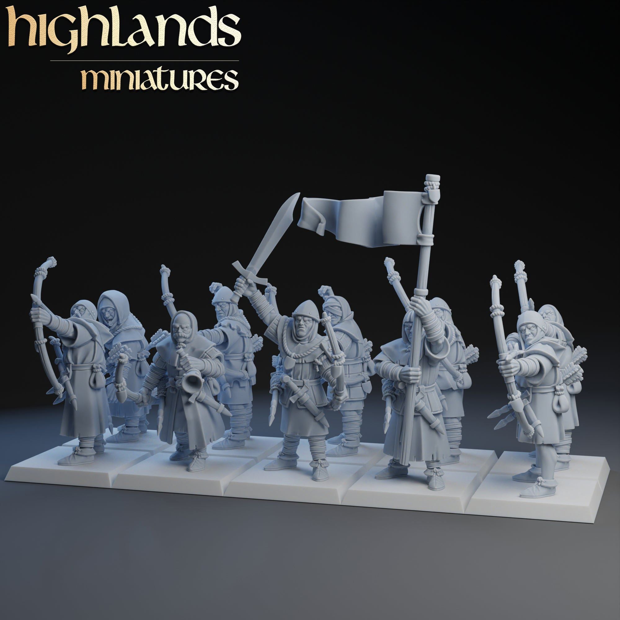 Gallian Archers | Highlands Miniatures | 32mm