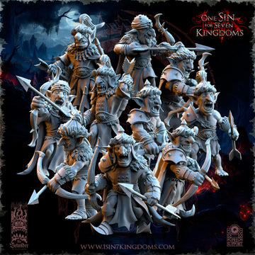 Black Horde Goblins Desert Archers | The Beholder Miniatures | 32mm | DnD, Pathfinder, TTRPG