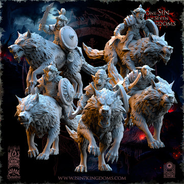Black Horde Goblins Desert Riders with Swords | The Beholder Miniatures | 32mm | DnD, Pathfinder, TTRPG