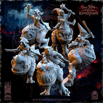 Black Horde Goblins Kavehorror Hoppers | 5 Varianten | The Beholder Miniatures | 32mm