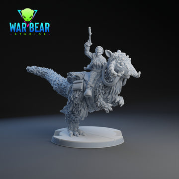 Mounted Winter Princess | War Bear Studios | 1:48 Scale | 35mm | DnD, Pathfinder, TTRPG