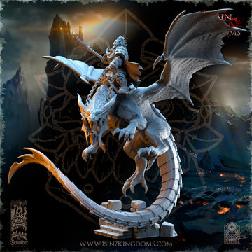 Nestah Orcs Khur Gann on Dragon ‧ The Beholder Miniatures ‧ 32mm