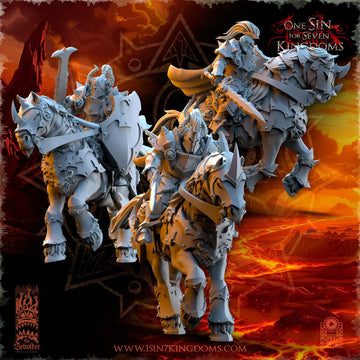 Realms of Mayhem Knights with Swords | The Beholder Miniatures | 32mm | DnD, Pathfinder, TTRPG