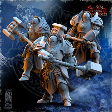 Stormwolves Punishers with Two Handed Weapons | 3 variants | The Beholder Miniatures | 32mm