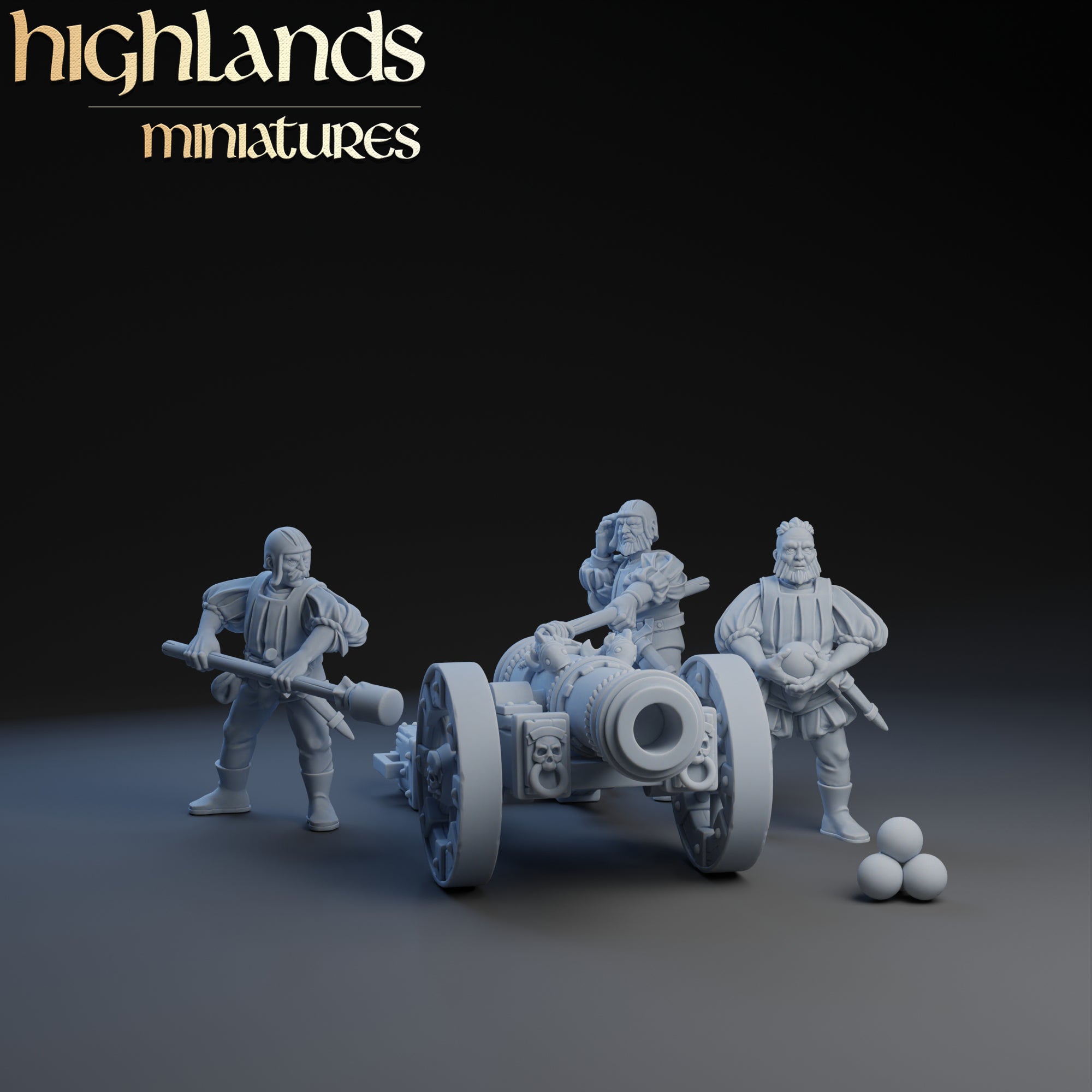 Sunland Great Cannon | Highlands Miniatures | 32mm
