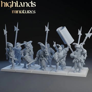 Sunland Troops with Halberds | Highlands Miniatures | 32mm