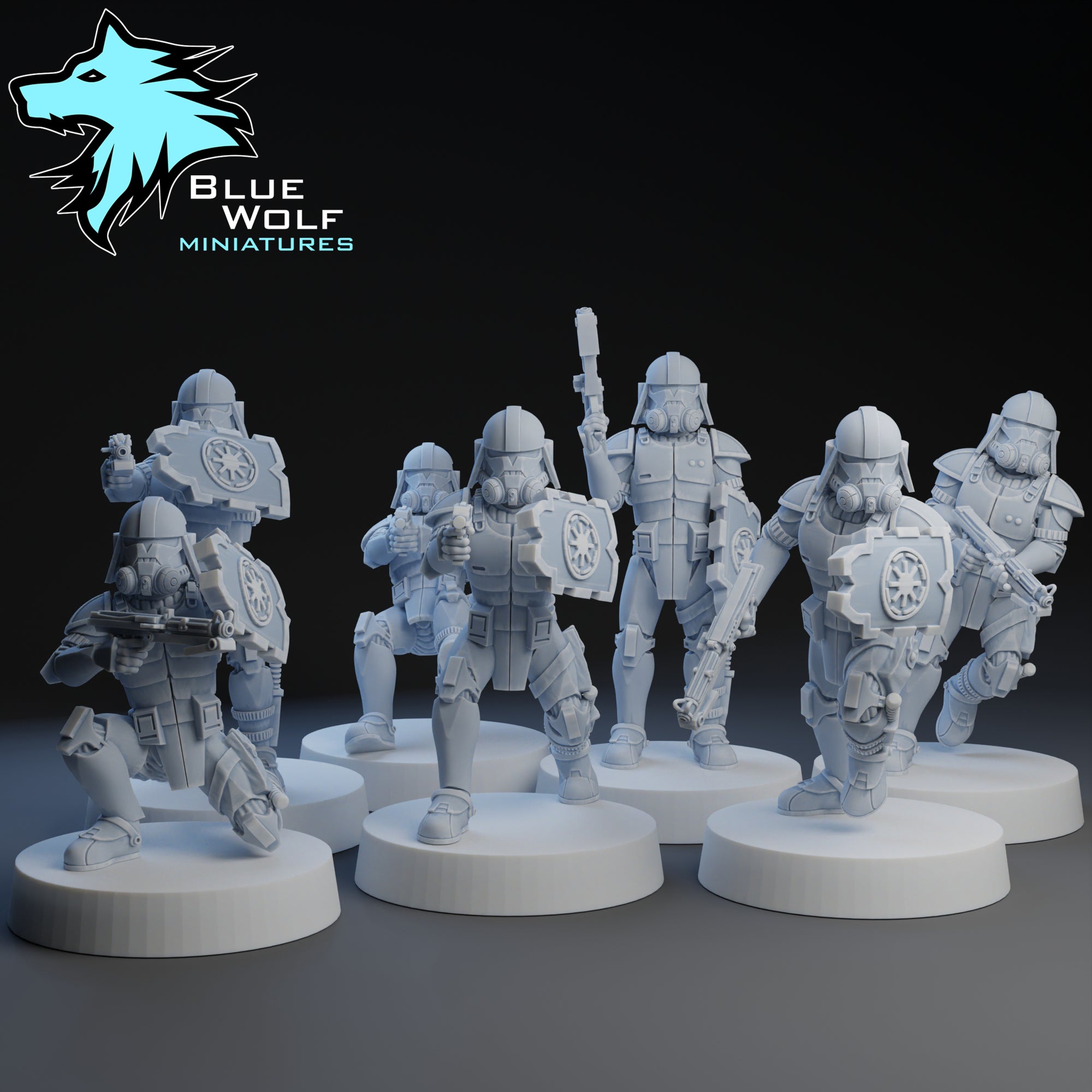 Urban Clones | 7 Varianten | Blue Wolf Miniatures | 1:48 Scale | 35mm