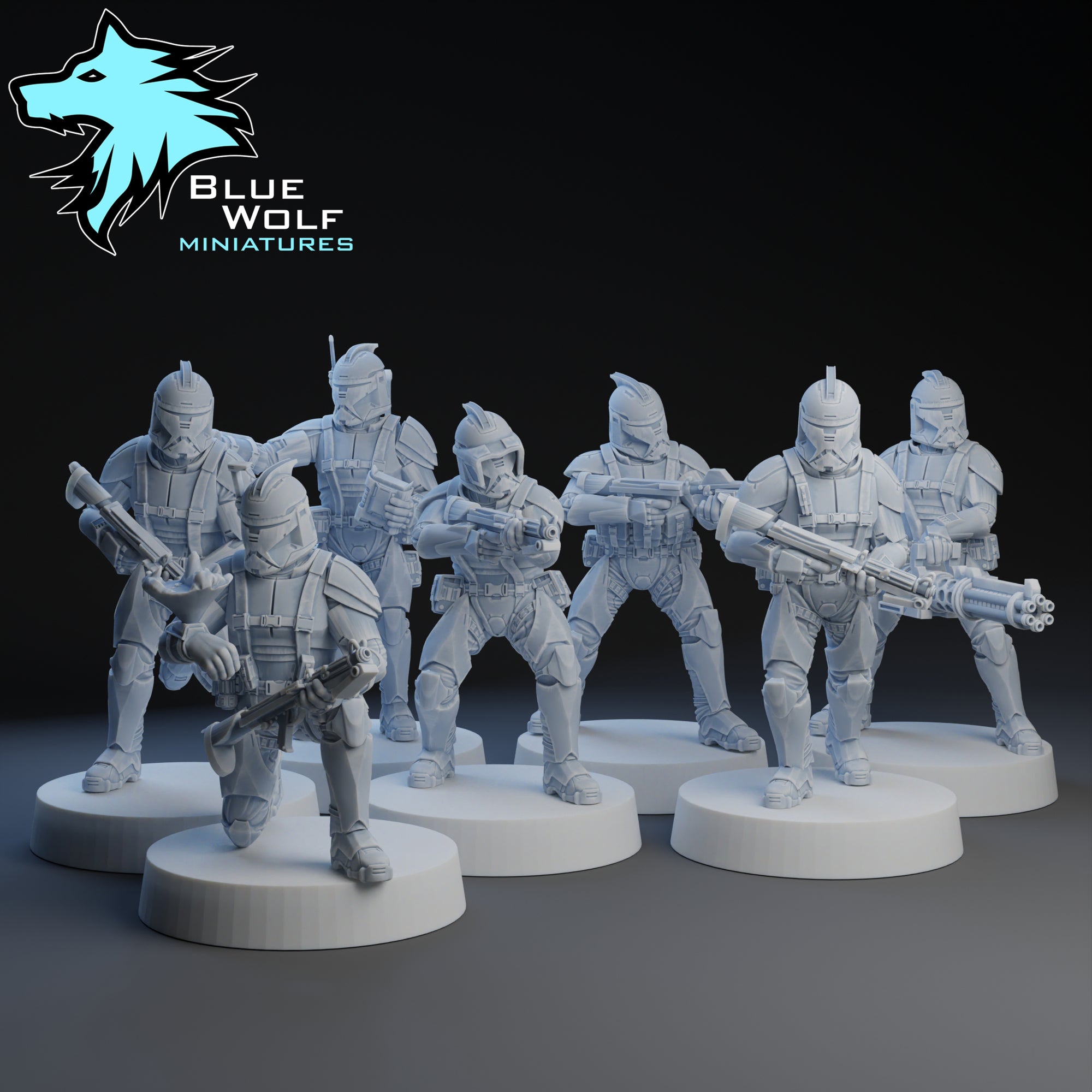 V2 Clones | 7 Varianten | Blue Wolf Miniatures | 1:48 Scale | 35mm