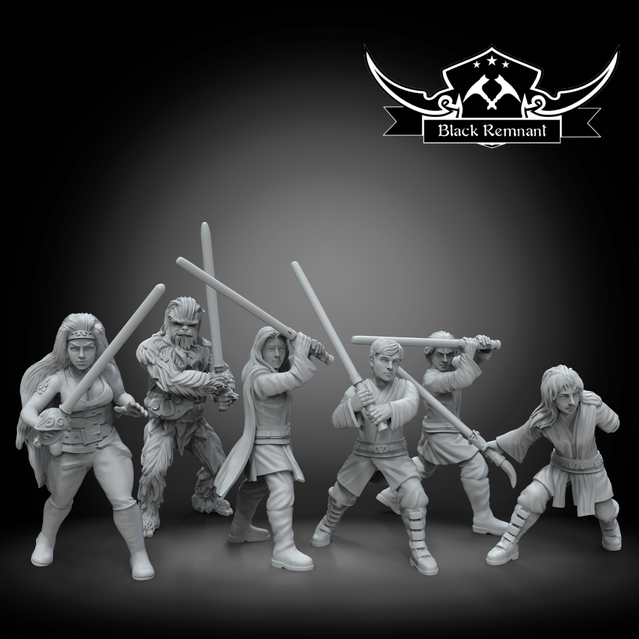 Young Knights | Black Remnant | 1:48 Scale | 35mm