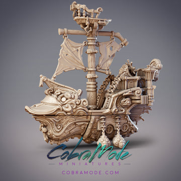 The Budgerigar, Boondaburra Pirate Ship | CobraMode | 32mm | DnD, Pathfinder, TTRPG