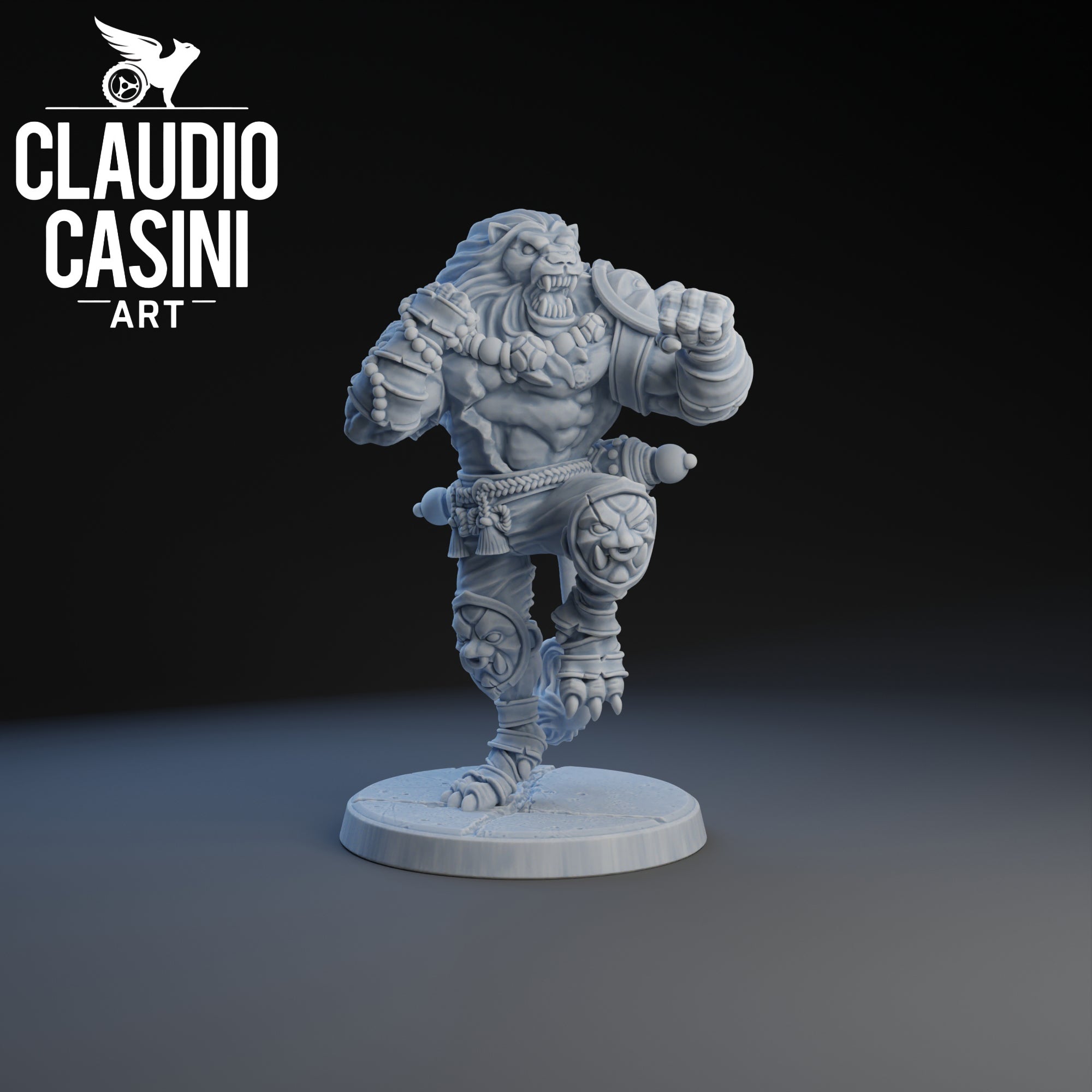 Lion Monk | Claudio Casini Art | 32mm