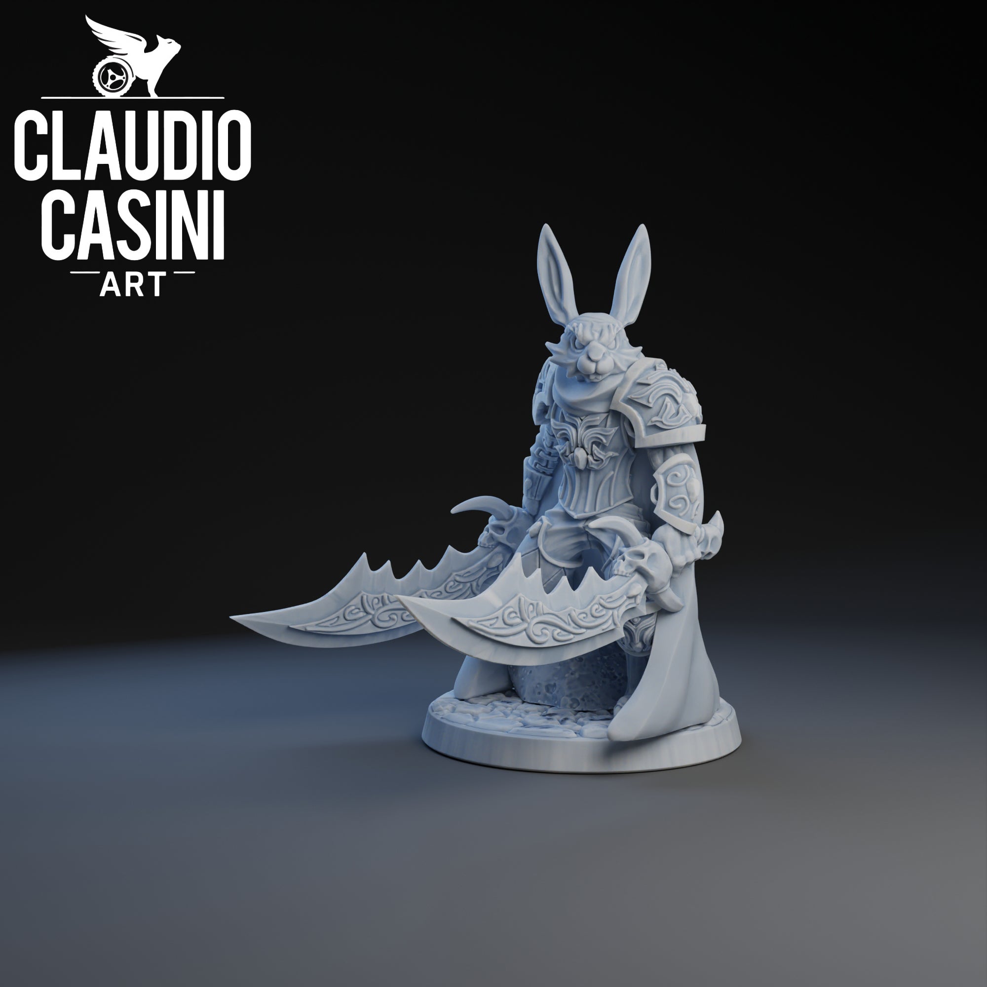 Rabbit Warrior | Claudio Casini Art | 32mm