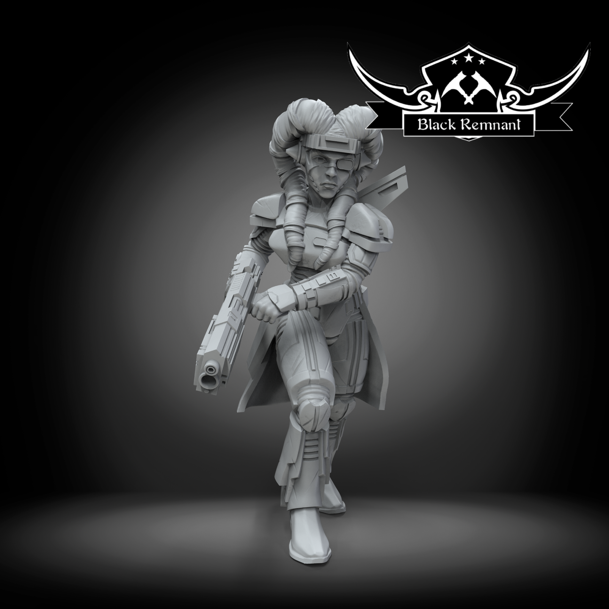 Tentacle Warrior in Heavy Armor | Black Remnant | 1:48 Scale | 35mm