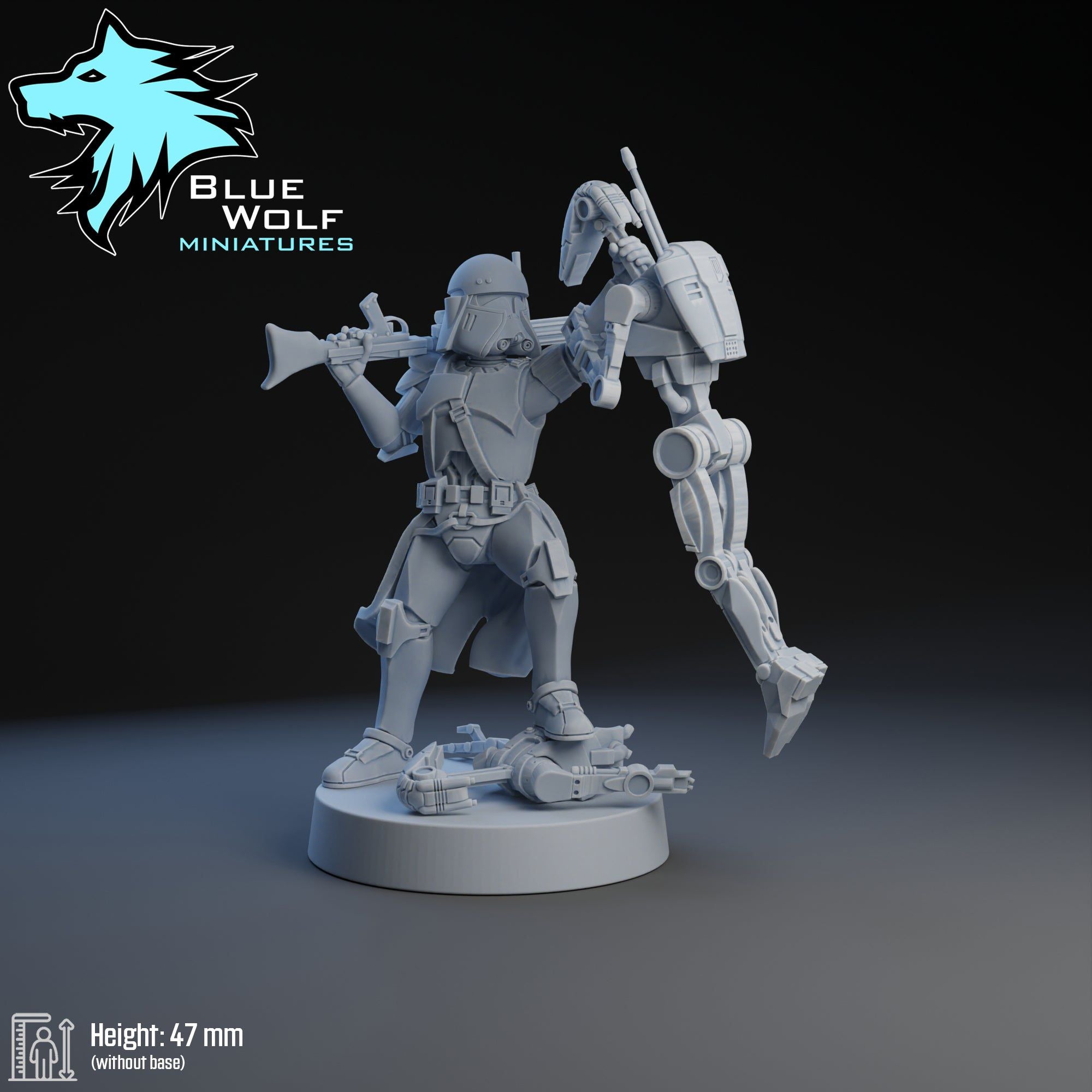 Clone Commander 2 | Blue Wolf Miniatures | 1:48 Scale | 35mm
