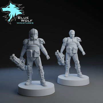 Clone Gunner ‧ Blue Wolf Miniatures ‧ 1:48 Scale ‧ 35mm