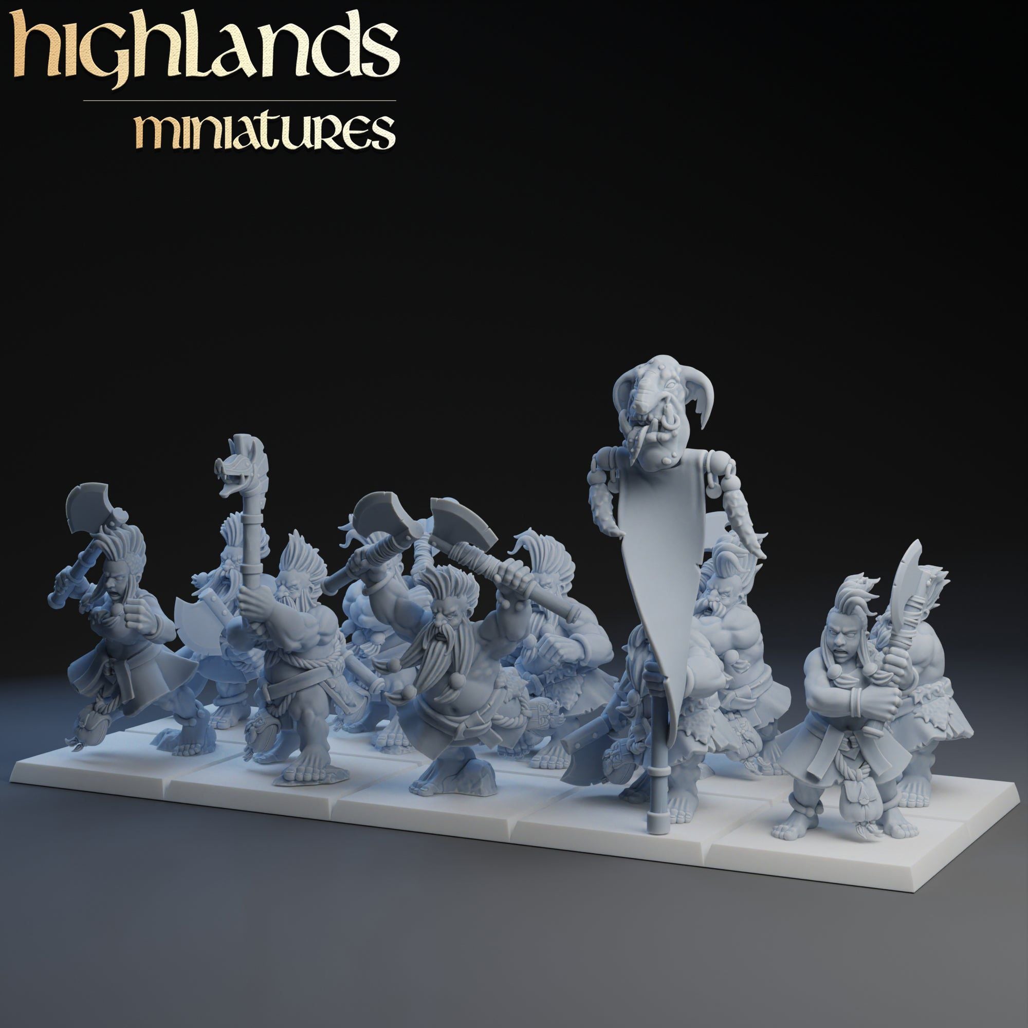 Dwarfs Deathseekers Regiment | Highlands Miniatures | 32mm