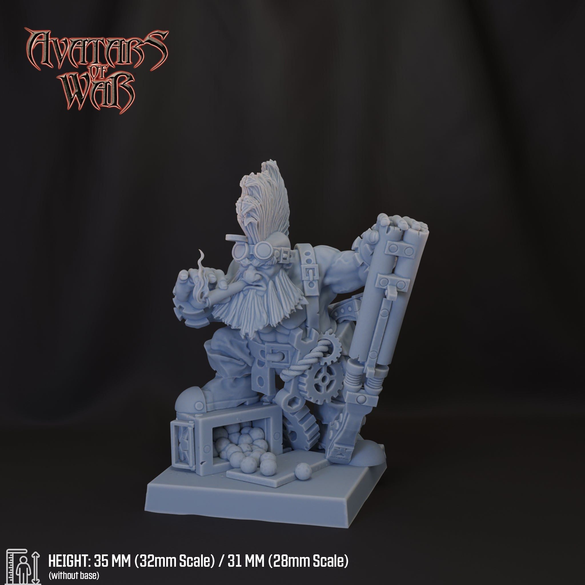 Dwarf Engineer | 3 Varianten | Avatars of War | 32mm