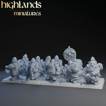 Dwarfs Firespitters Regiment ‧ Highlands Miniatures ‧ 28/32mm