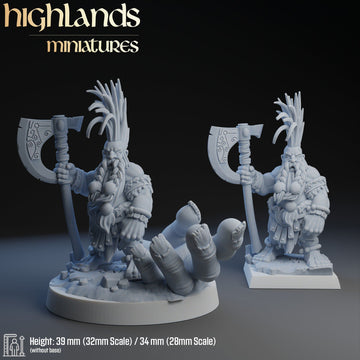 Dwarf Giantseeker Hero ‧ 2 Varianten ‧ Highlands Miniatures ‧ 28/32mm