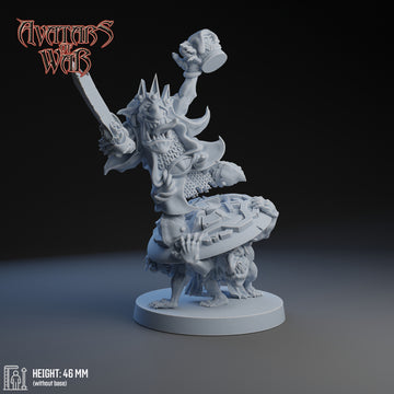 Goblin King Skrigg Dwarfmocker | Avatars of War | 32mm