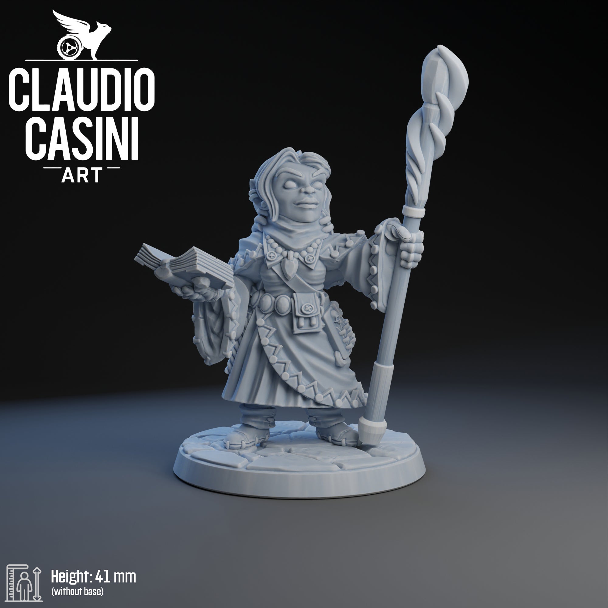 Halfling Wizard ‧ Claudio Casini Art ‧ 32mm