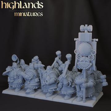 Dwarfs Kingsguard Regiment ‧ Highlands Miniatures ‧ 28/32mm