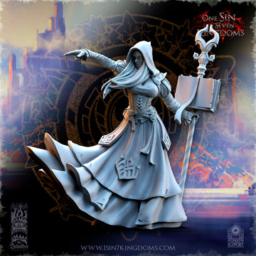 Kythaela, Elf Sorceress | The Beholder Miniatures | 32mm | DnD, Pathfinder, TTRPG