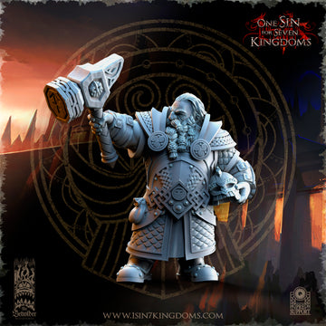 Olgrendrim Dwarf Hero ‧ The Beholder Miniatures ‧ 32mm