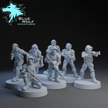 Republic Scouts | 7 Varianten | Blue Wolf Miniatures | 1:48 Scale | 35mm
