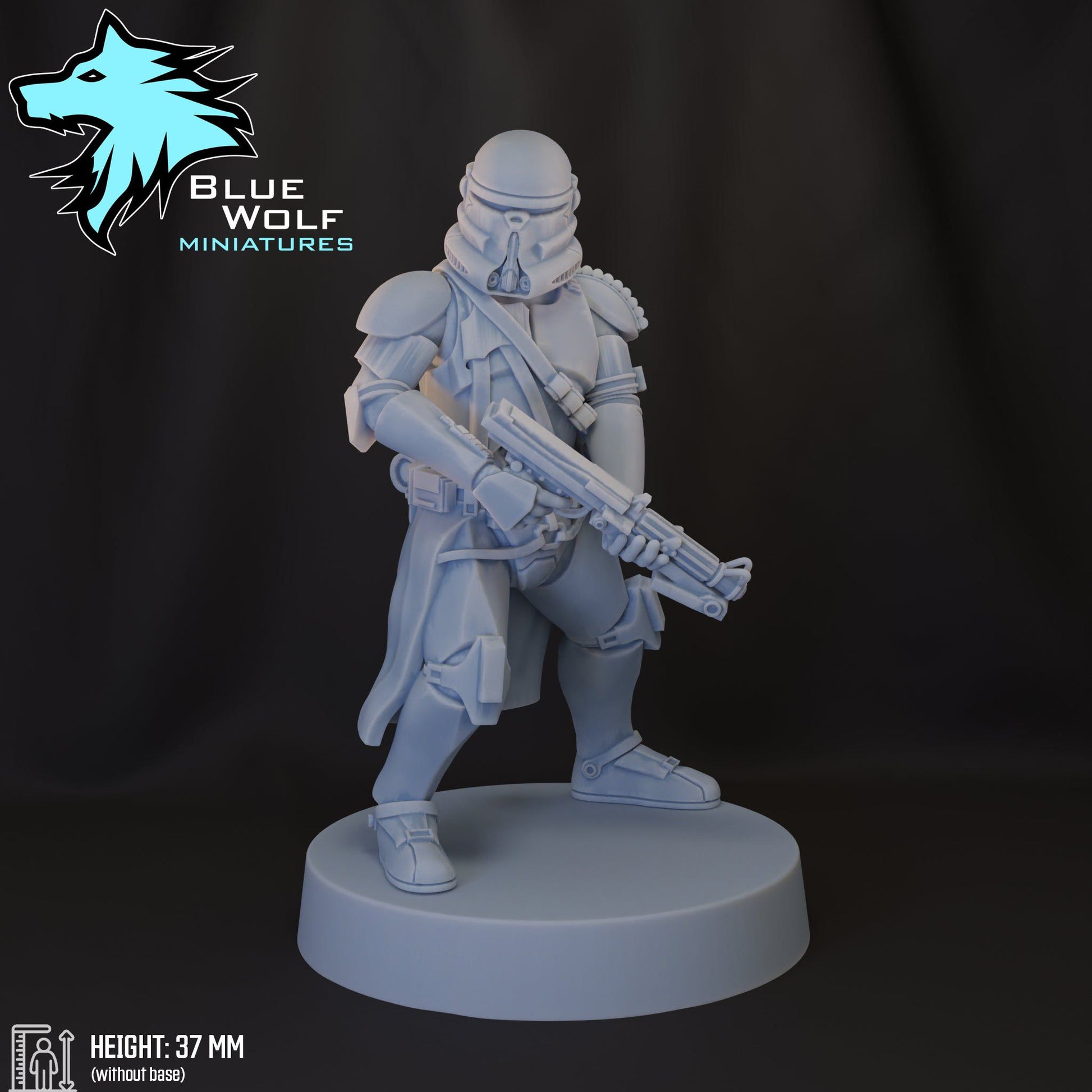 Airborne Trooper ‧ Blue Wolf Miniatures ‧ 1:48 Scale ‧ 35mm.