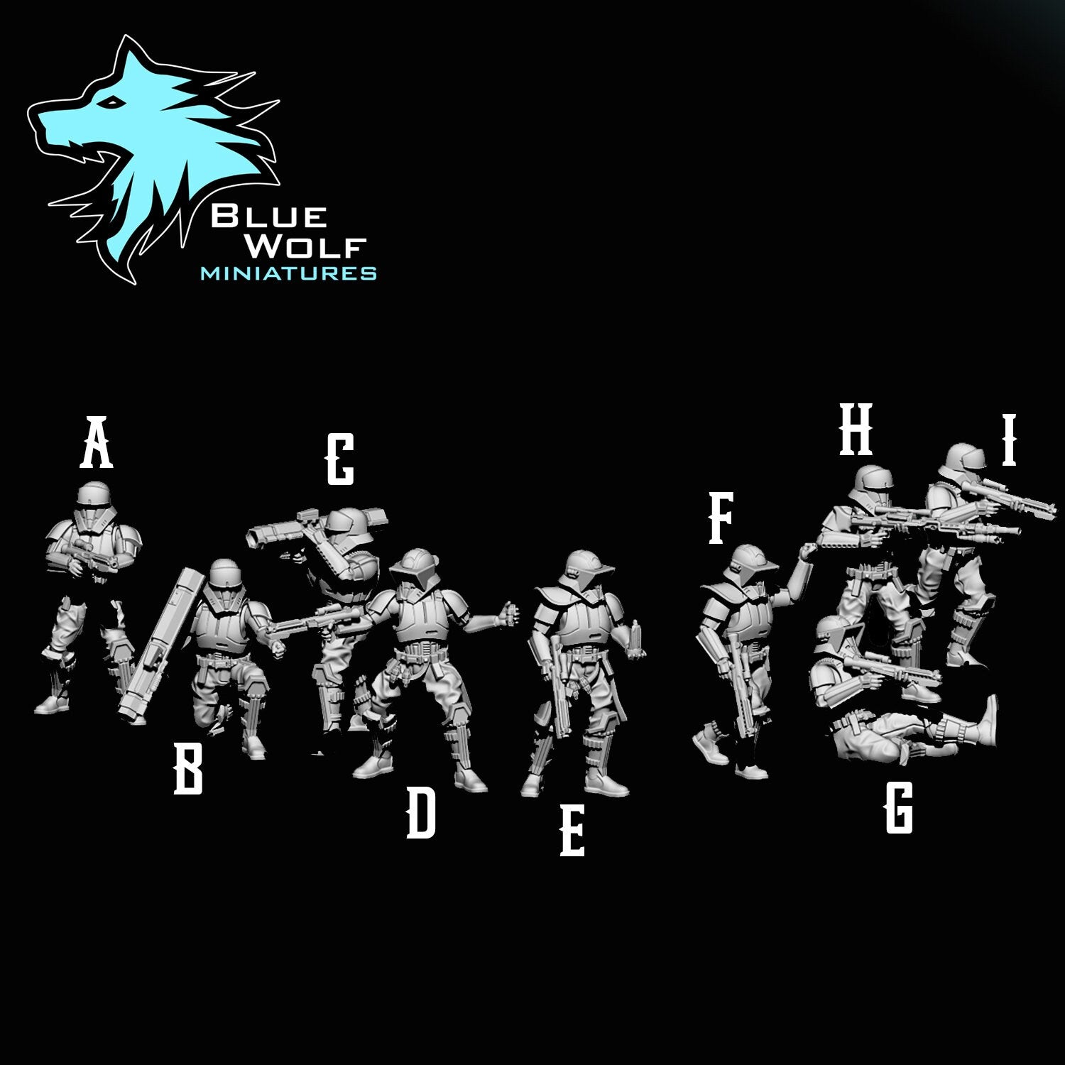 Tank Troopers ‧ Blue Wolf Miniatures ‧ 1:48 Scale ‧ 35mm.