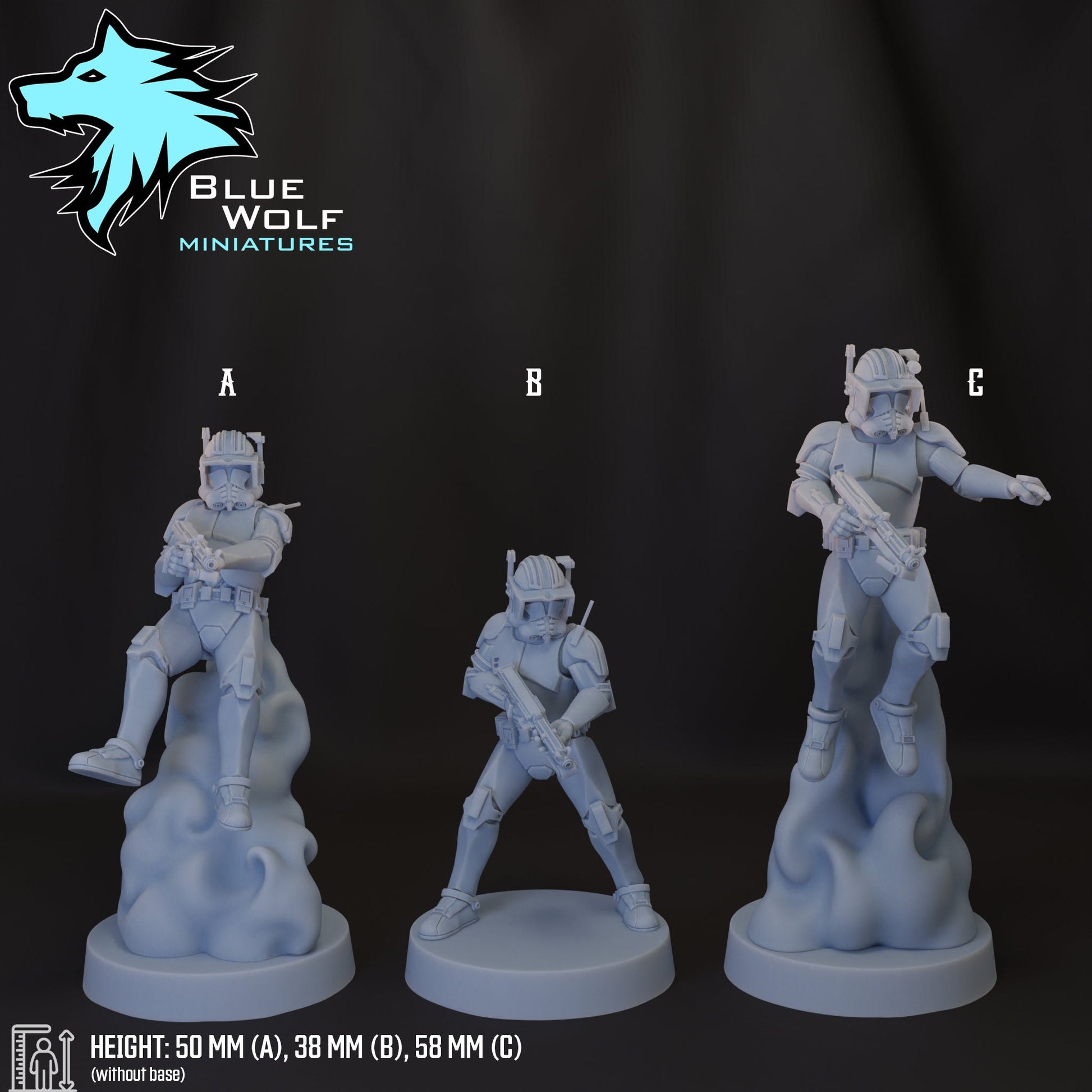 Trooper Commander ‧ Blue Wolf Miniatures ‧ 1:48 Scale ‧ 35mm.
